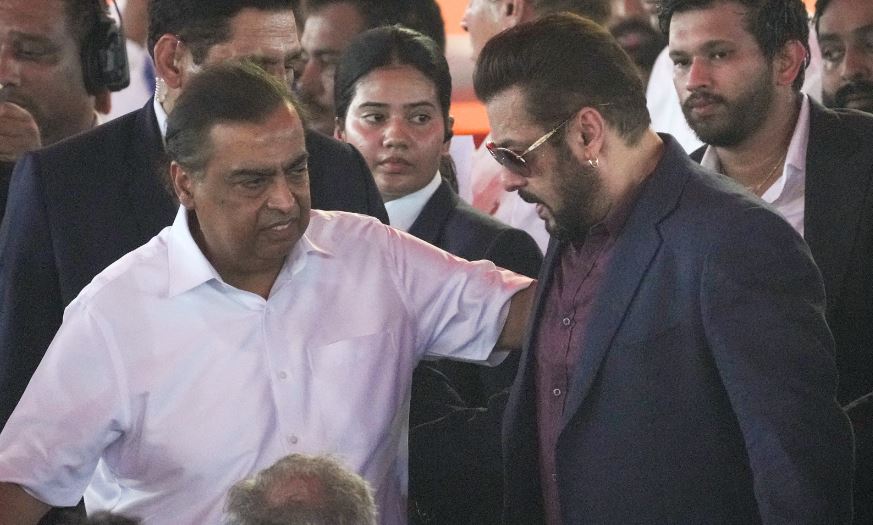 Salman Khan with Mukesh Ambani